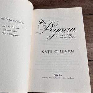 Pegasus Origins of Olympus Book 4 Middle Grade Novel By Kate O'Hearn (Hardcover)